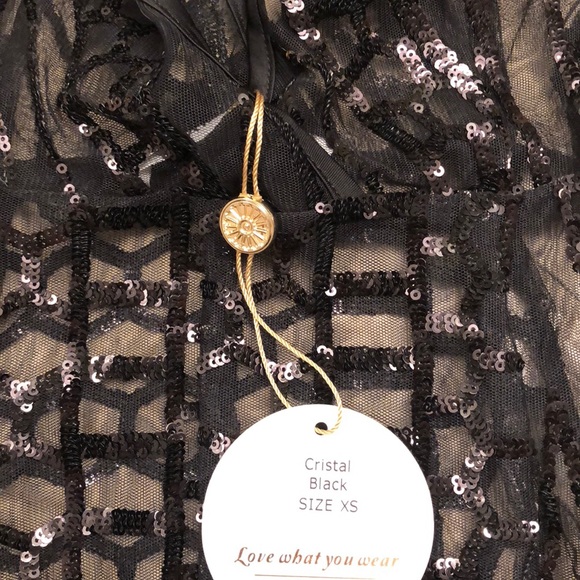 Alamour sheer sequin evening gown. Brand new - Picture 3 of 5